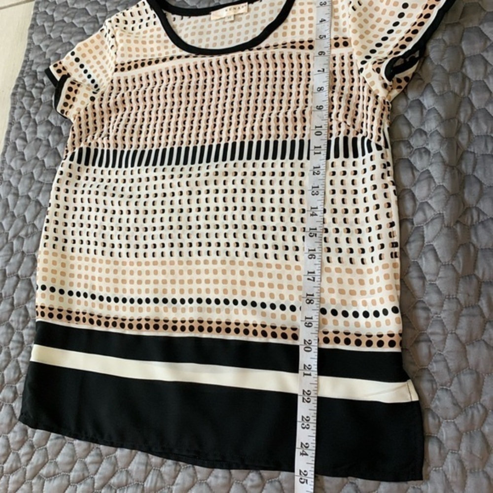 Kenar Patterned Short Sleeve Blouse - image 7